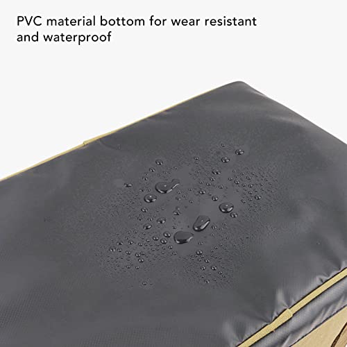 PerGar Camping Bag, Large Capacity Miscellaneous Handbag, Waterproof Camping Bag, Warm Sand Color Outdoor Canvas Bag, Outdoor Camping Trip4
