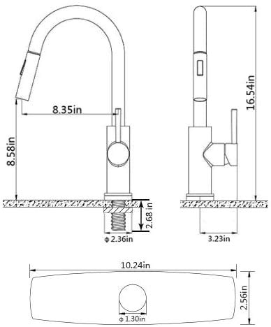 Black Stainless Faucet With Pull Down Sprayer, Kitchen Faucet Sink Faucet With Pull Out Sprayer, Single Hole And 3 Hole Deck Mount, Single Handle Copper Kitchen Faucets, Matte Gun Black, Forious #TOP6