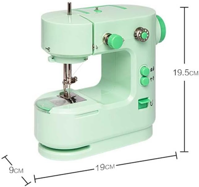 Handige mini draagbare naaimachine Snijder Voetpedaal Rechte lijn Handtafel Twee draads elektrische wikkeling - Image 3