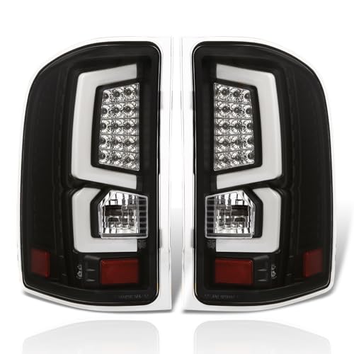 AJP Distributors LED Bar Tube Tail Lights Brake Stop Signal Lamps Assembly Pair Compatible/Replacement For Silverado 1500 2500HD 3500HD 2007 2008 2009 2010 2011 2012 2013 2014 07 08 09 10 11 12 13 14