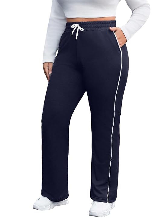 ameena store Women's Track Pants, Plus Size, Striped Joggers for Gym, Yoga & Casual Lounge Wear, Loose Fit, S to 6XL-picture-39