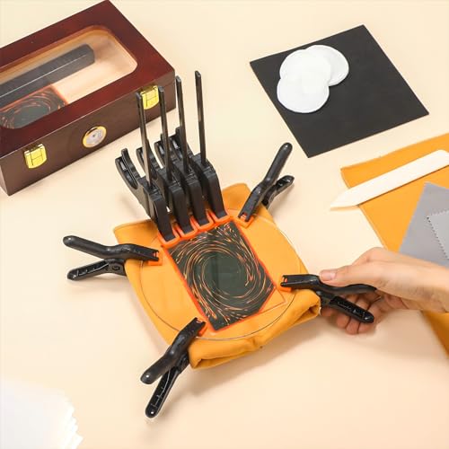 Didaey 539 Pcs Card Flattening Tool Kit Trading Card Repair Accessory Grading Cleaning Kit for Collectors Collectible Cleaning Protect Fix Bent Cards Flatten Lifted Edges Accessories - Image 5