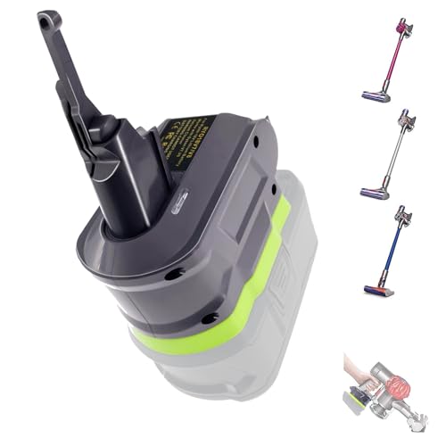 UNIKI 2-in-1 Adapter for Ryobi 18V Battery - V7 & V8 Dyson Vacuum Cleaners