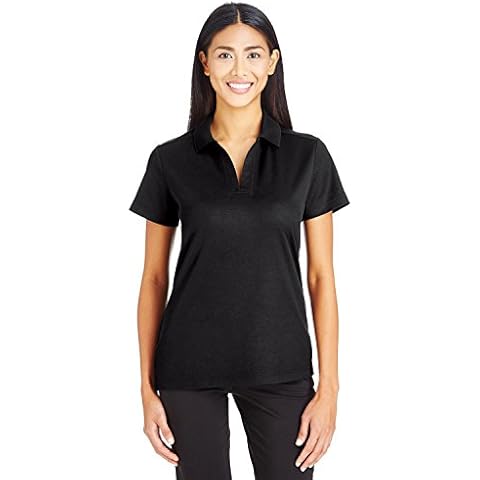 Devon & Jones CrownLux Performance™ Ladies' Plaited Polo L BLACK Cover