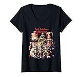 Photo Gallery donna vintage retro lo schiaccianoci di natale balletto maglietta con collo a v Photo Gallery donna vintage retro lo schiaccianoci di natale balletto maglietta con collo a v