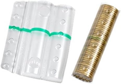 Blister Per Monete 1 Euro - Confezione Da 50 Pezzi Con Fascia Gialla - Foto 10