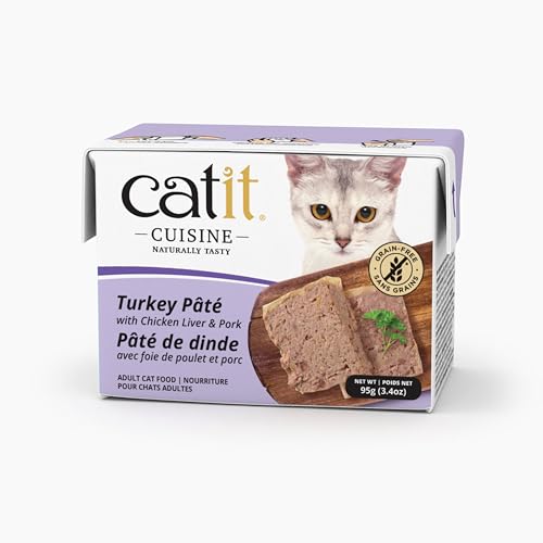 Catit - Catit Cuisine Turkey Pâté with Chicken Liver & Pork 95 g, Cat Food, Wet Cat Food, Cat Food Wet, Nourriture Pour Chat, Cat Wet Food, Chat Kitten Food, Kitten Wet Food, Canned Cat Food, Nourriture Chat