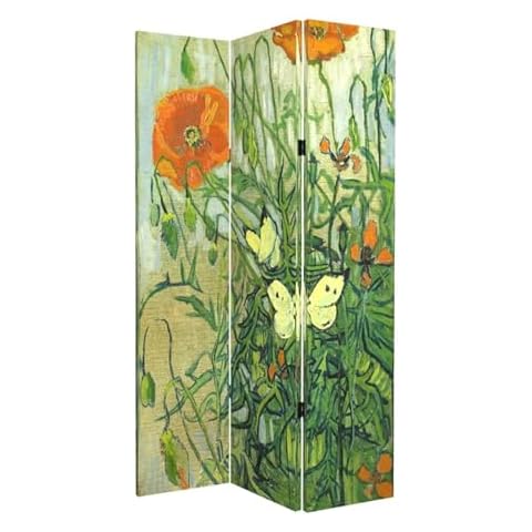 HOZUSO Van Gogh Butterflies Room Divider Cover