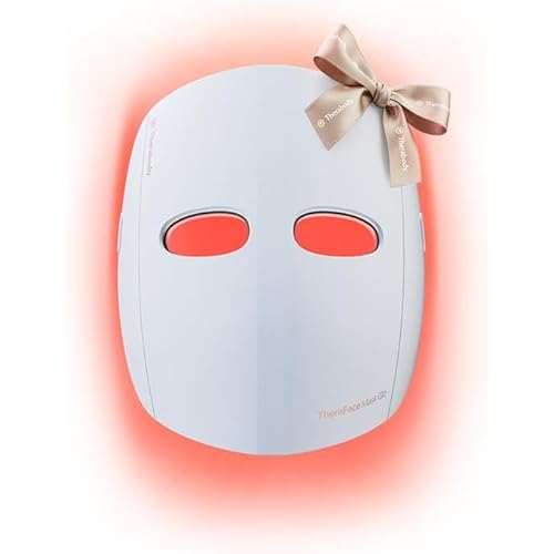 TheraFace Therabody Mask Glo - Cordless LED Skincare Face Mask with Red/Blue/Infrared Light & Relaxing Scalp Massage for Glowing, Healthier-Looking Skin - FDA Cleared