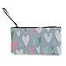 Produktbild N/C bunte Herzen auf grauem Hintergrund, niedliches Leinen, Münzfach, Reißverschluss, Handschlaufe, Make-up, Federmäppchen für Frauen und Mädchen, personalisierbar