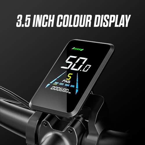 Shengmilo-S600 Ebike, 26×3.0” Fat Tires Electric Bike for Adults, Dual Motors Ebike, 17.5AH SAMSUNG Battery, E-Mountain Bicycle, Full Suspension, Dual Hydraulic Disc Brakes, LCD color display - Image 4