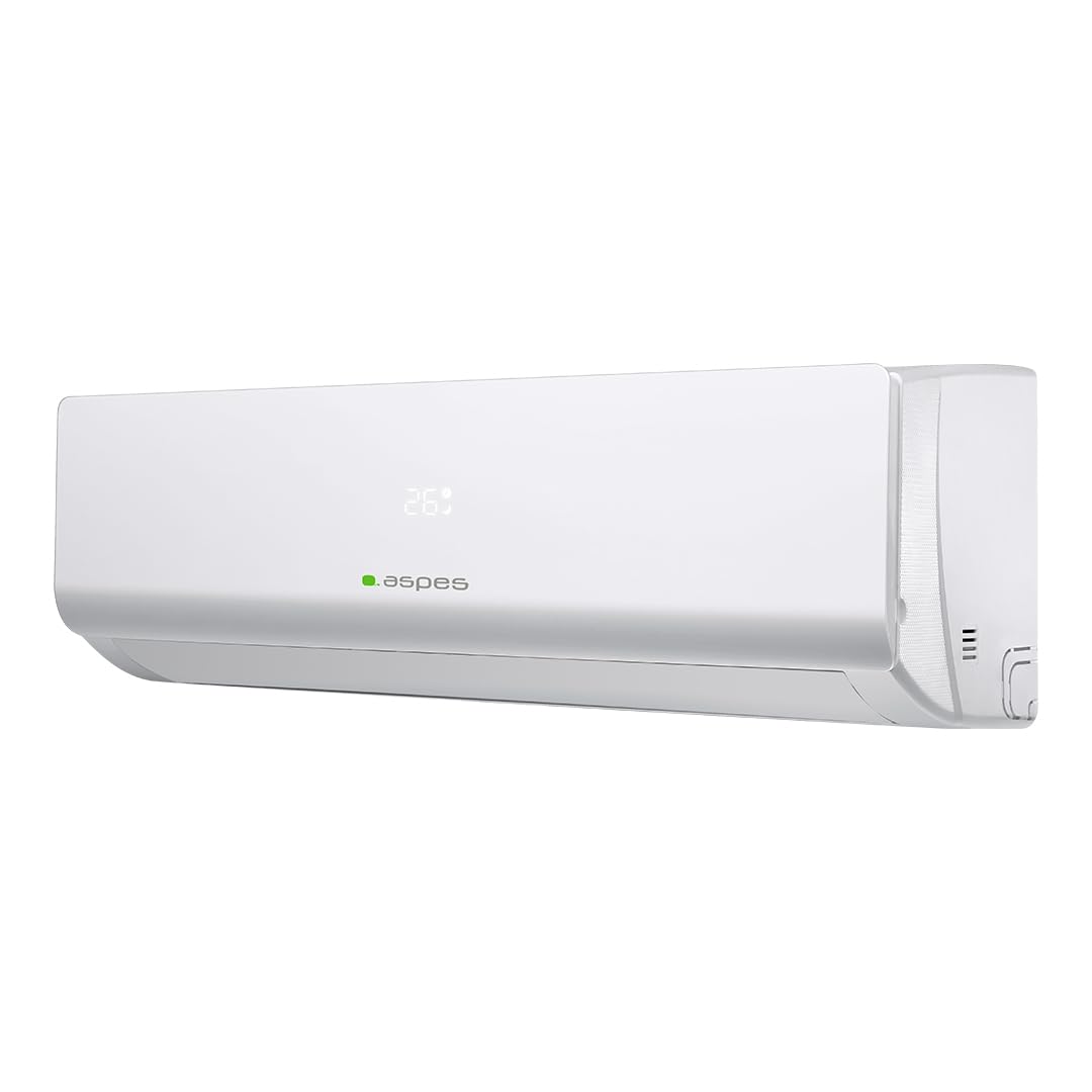 Aspes Aire Acondicionado Split, 24000 BTU AAAS2400W. Bomba de Calor, Temporizador, Clasificación Energética A++