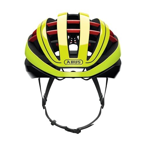 ABUS Rennradhelm Aventor - Fahrradhelm für professionellen Radsport - Gute Ventilationseigenschaften - für Damen und Herren - Gelb, Größe S – Ansicht 2