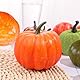 Mini Künstliche Kürbisse, Künstliche Ahornblätter Kürbis, Mini Künstliche Kürbisse Deko Set, Halloween Kürbis Deko, Tannenzapfen und Kürbis, für Halloween das Erntedankfest Weihnachten Partydekor (50)
