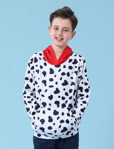 COSLAND Boys Pullover Hoodies Kids Long Sleeve Hooded Sweatshirts, X-Small-Large3