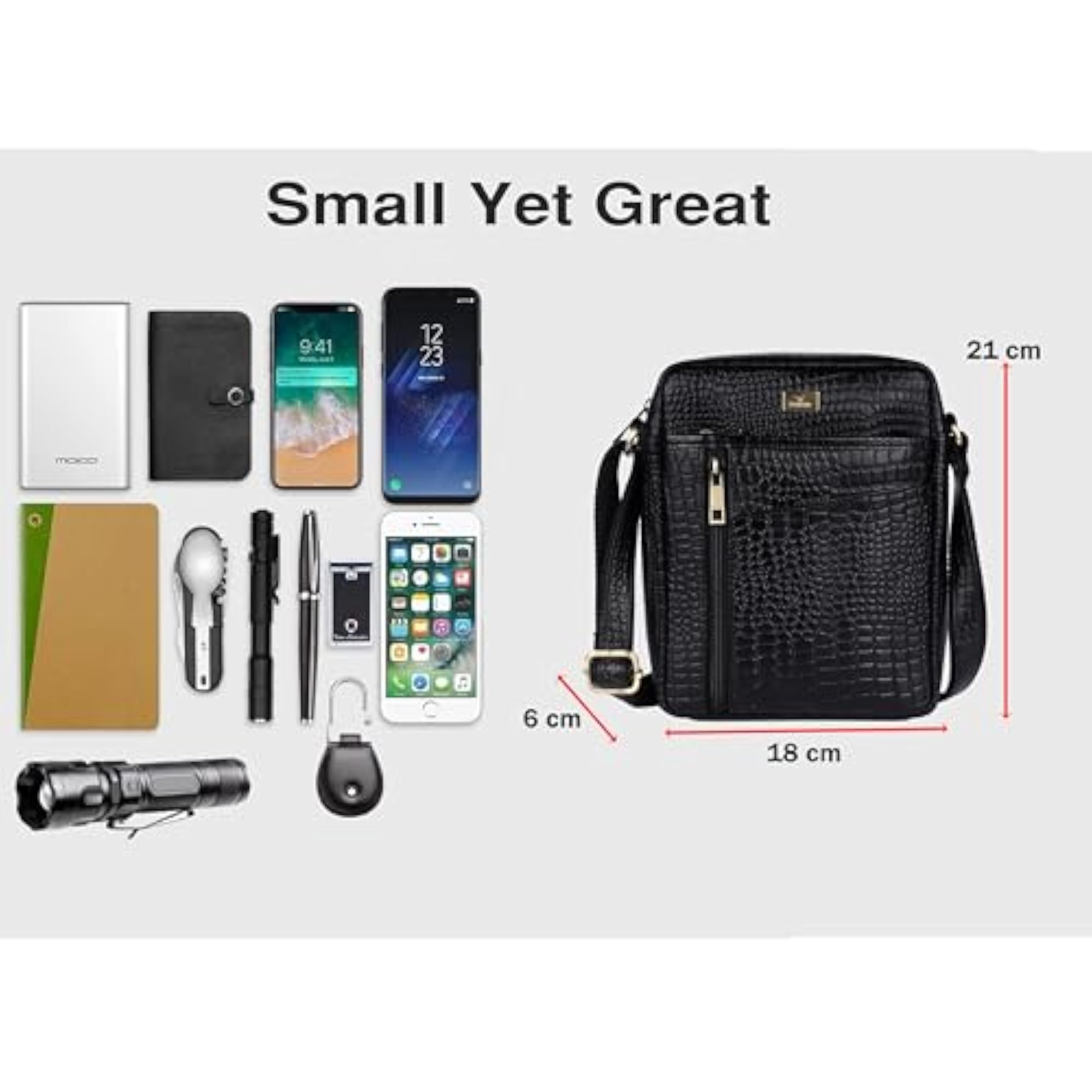 Premium Leather Sling Bag for Men & Women, Gift