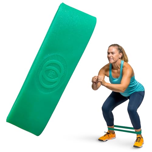 Pure Band - Professional Grade Physical Therapy Band for Home Workouts, Premium Thick Resistance Band Great for Stretching and Rehab, Latex-Free, Super Strong Band (Green - Heavy Resistance)