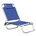 PAPILLON Sdraio in Alluminio con Cuscino e Telo in Textilene Blu