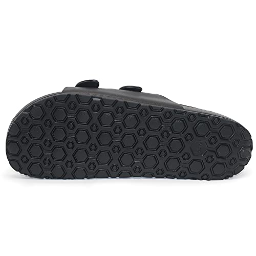 Bemgnar Mens Lightweight Comfort Slides Double Buckle Slip-On Adjustable Eva Orthopedic Flat Sandals thumb #2
