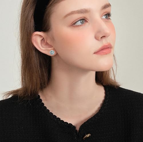 Cross/Ankh/Peace/Viking Stud Earrings for Men Women 925 Sterling Silver Turquoise Earrings Hypoallergenic Celtic Jewelry Valentines Birthday Gifts for Friends Brothers Sisters3