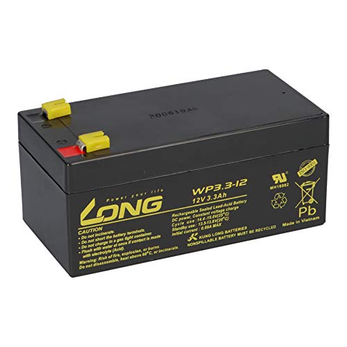 Batteria Batterie Piombo Kung Long WP3.3 – 12 12 V 3,3 AH AGM piombo Accu non necessita di manutenzione