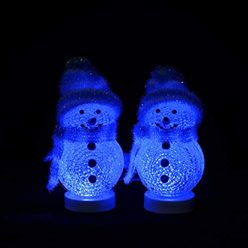ANGROC USB Powered LED Mini Color Changing Christmas Snowman Light ( Set of 2 )