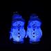 ANGROC LED Mini USB Interface Powered Color Changing Decorative Snowman Night Light for Valentine's Day, Birthday, Merry Christmas Holiday Time Decor and Daily Usage (Pack of 2)