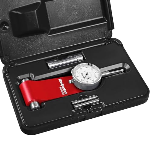 Woodpeckers Table Saw Gauge and Alignment Tool, Auto-Adjusts to Miter Slot, Includes Dial Indicator & Fitted Storage Case - SG-WP