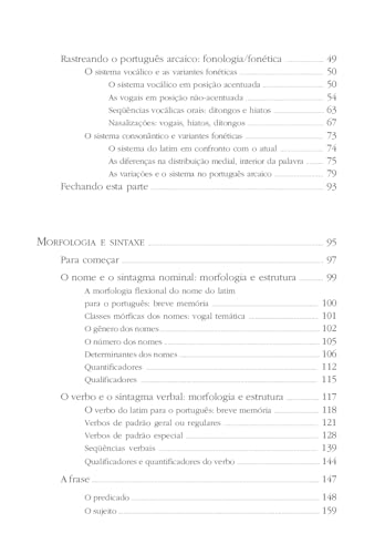 Português arcaico: Fonologia, morfologia e sintaxe