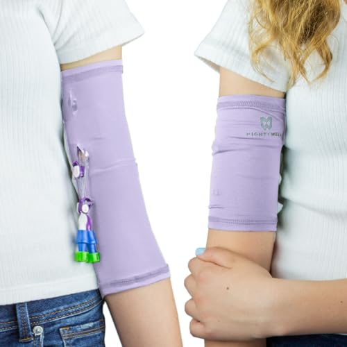 Mighty Well PICCLine Cover – Soft Touch Double Layer, Small, Lavender