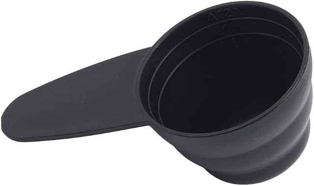 JIFNCR Food Grade Measure Spoons with Scale Plastic Measuring Spoon Large Capacity Multifunctional Spoon Coffee Scoop Milk Powder Spoons for Baking Cooking 8G 10G 12G,Black