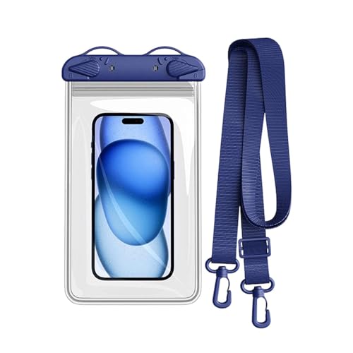 Generisch Funda impermeable para teléfono móvil, soporte para teléfono seco con correa, funda seca para teléfono móvil, para cruceros, piscina, viajes por carretera, vacaciones, kayak, viajes, buceo y