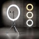 Ring Light Iluminador LED, Com Tripé E Suporte Para Celular Universal Selfie, Premium, Marca VARENZIA