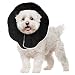 Recovery Collar for Dogs --- Ultra Comfy post-surgery Cone - Prevents licking, scratching, or biting wounds - Soft, Comfortable, Adjustable Cone - Stylish, Black Collar with touch fastener Closures