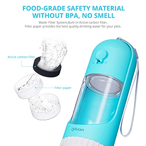 Qifutan Portable Water Bottle for Dogs - Leakproof Retractable Puppy Water Dispenser, Lightweight Pet Water Bottle Bowl… - Image 7