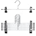 Produktbild 2-80 Hosenbügel Kleiderbügel Rockbügel Klemmbügel Hosenspanner Clipbügel Metall (10)