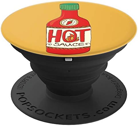 Sassy Southern Charm & Grace Hot Sauce Lover on Black for Wireless Phone PS02503 PopSockets Stand fo – PopSockets Grip and Stand for Phones and Tablets