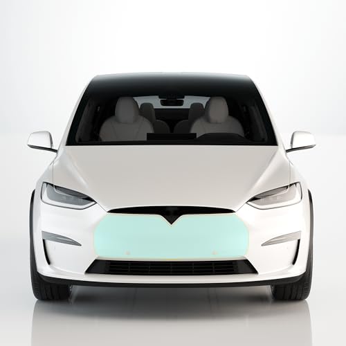 TWRAPS Mini Bumper PPF for Tesla Model X Refresh and Plaid, with Parking Sensors 2017-April 2023 - Clear Paint Protection Film Guard, Premium Self Healing TPU Shield, Model X Accessories