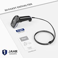 Eyoyo Barcode Scanner 1D 2D QR kabelgebunden, QR Code Scanner Handheld Barcode Leser für PC, Mac, Laptop – Ansicht 8