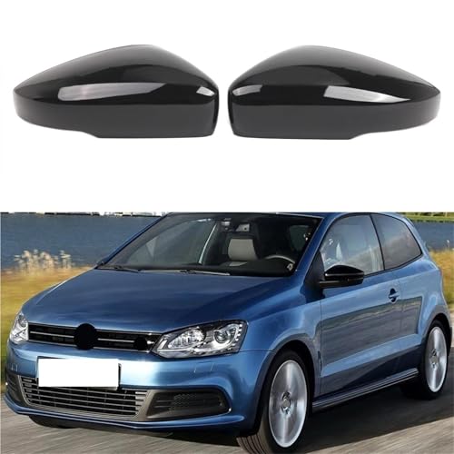 Kit Coque Rétroviseur VW Polo 2009-2017 Noir - Remplacement Facile