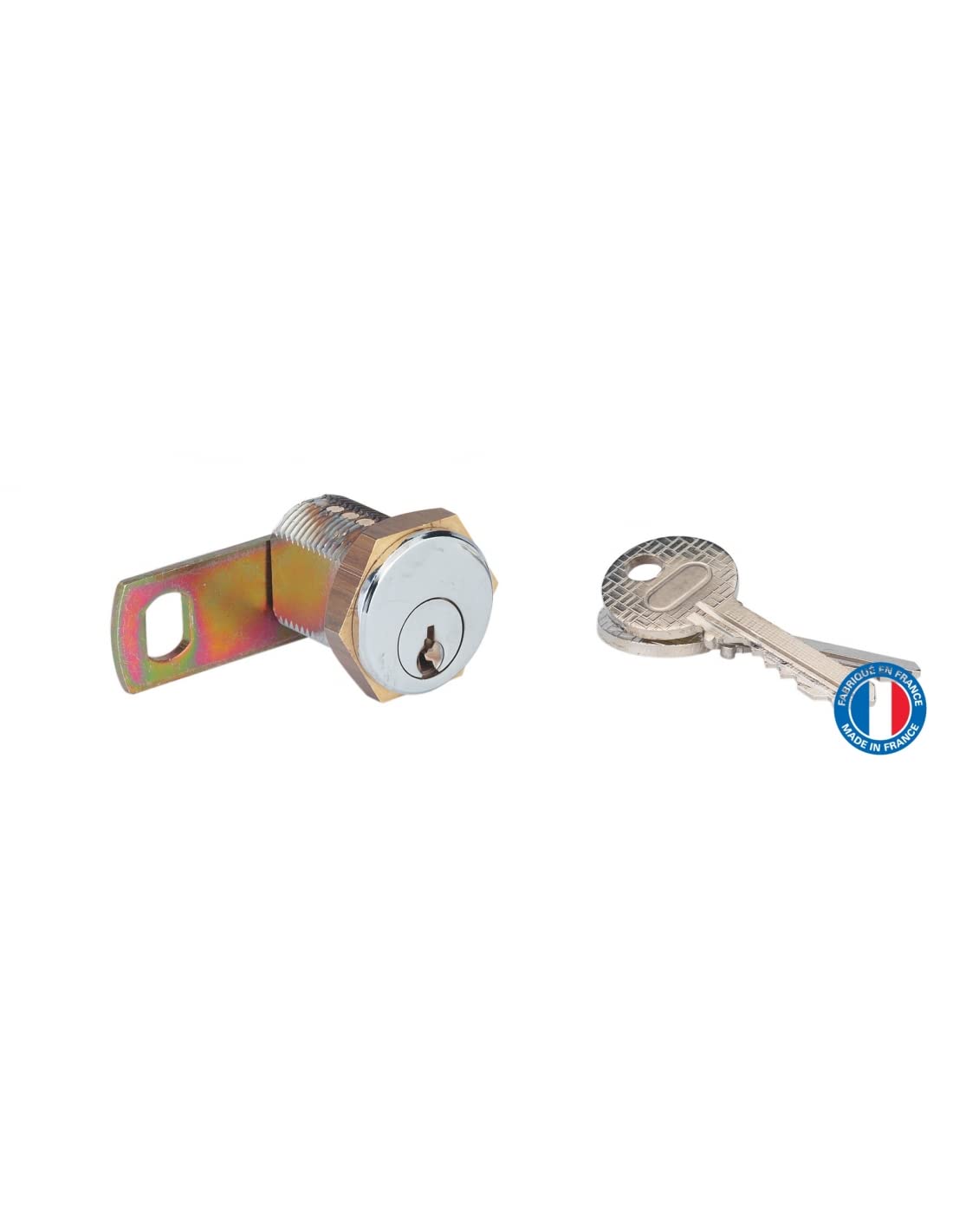 THIRARD, Batteuse boîte aux lettres sur passe PTT avec came droite fixation écrou, Barillet de boîte aux lettres - Norme PTT type universel, Livré avec 2 clés en acier nickelé