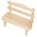 Mobilier pour maison de poupée miniature : fabriqué en pin naturel, agréable au toucher, finitions soignées, chaises miniatures artisanales