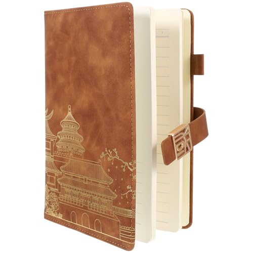 Gadpiparty Cuaderno Vintage con Cierre Libreta Estilo Retro de Notas Portátil para Planificación Diaria y Organización de Tareas