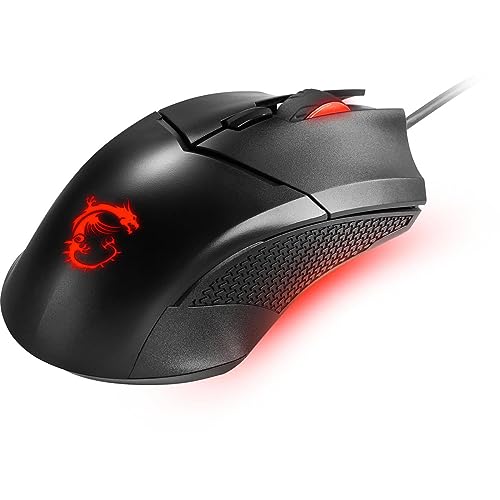 msi Clutch GM08 Gaming Mouse, 4200 DPI, Optical Sensor, 3 Adjustable Weights, Red LED Lighting, Symmetrical Design - image 9