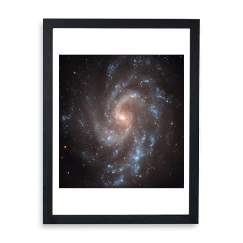 Hubble Télescope NGC 5584 grande affiche encadrée pour salon moderne et bureau de passionné