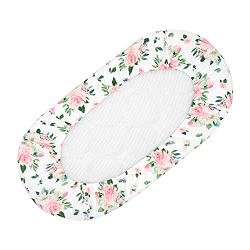 Ievolve Bassinet Sheet Jersey Cotton Ultra Soft Flexible Breathable Fitted Sheet For Hourglass & Rectangle Bassinet Mattress (Loving Hearts Pack Of 2) #TOP2