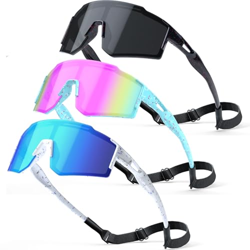 Image of Kids Sunglasses,Youth Baseball Glasses for Boys Girls Age 6-14,Sports UV Protection Goggles