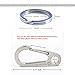 BANG TI Titanium Mini Carabiner Quick Release Keychain Hook Kit Super Durable (45mm+32mm Ti Keyring)