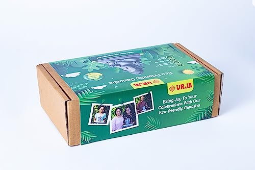 Image of Urja Natural Clay Ganesha Idol Making DIY Kit | Ganpati Craft Kit | Shadu Mitti Ganesh Murti Kit | Festival Gift Pack