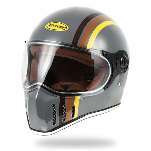 Amazon.co.jp: フルフェイスへルメット HORIZONHELMETS グレー JADE